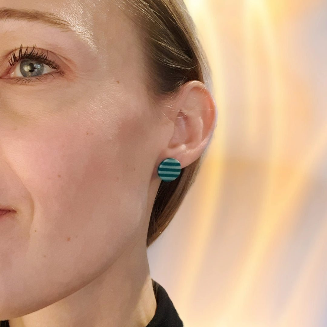 Stribede Dutter M - Grøn