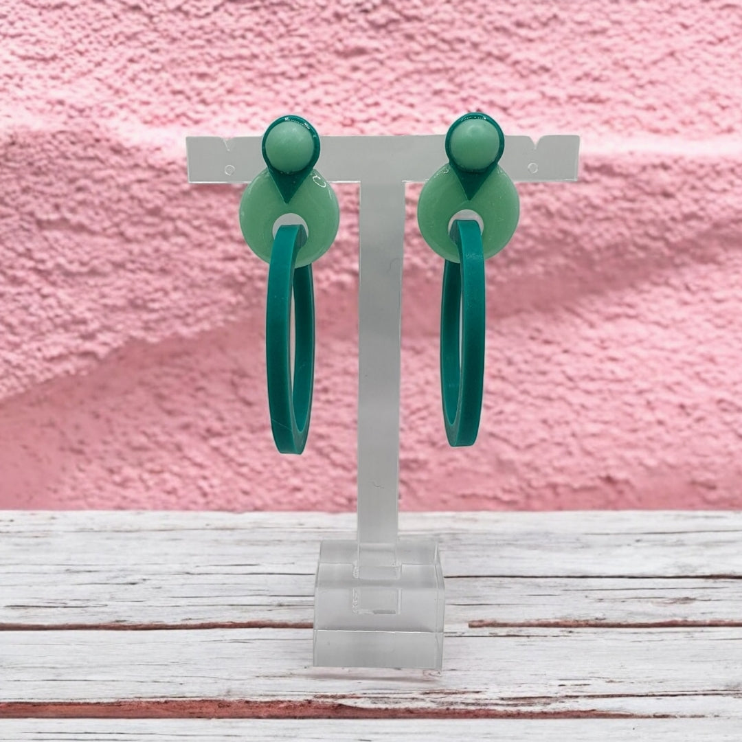 Store Cirkler - Smaragdgrøn og jadegrøn