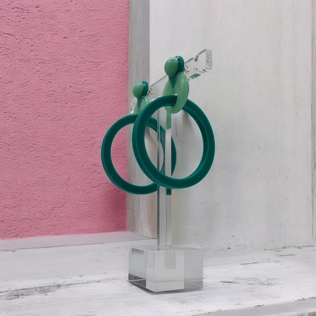 Store Cirkler - Smaragdgrøn og jadegrøn