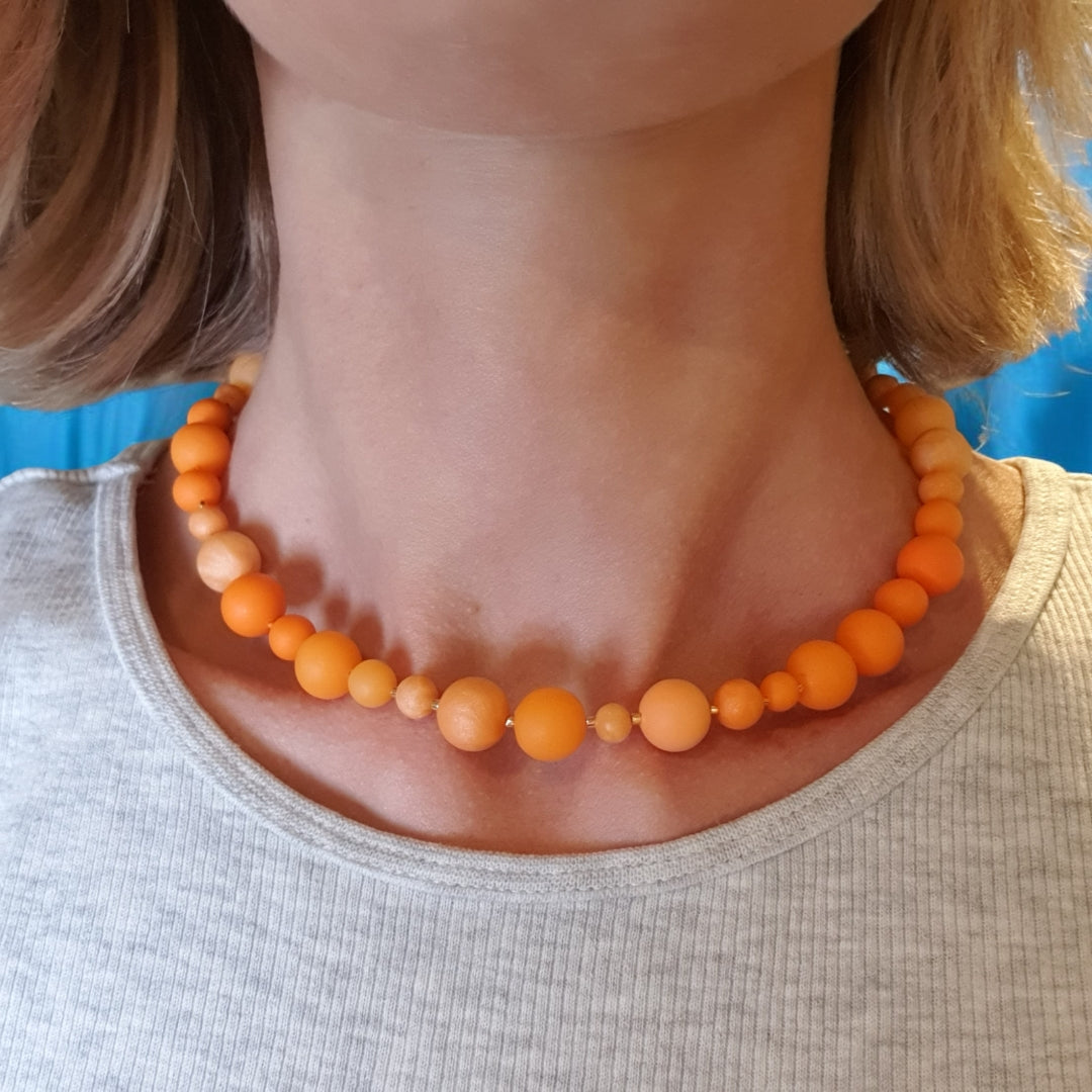 Halskæde - Orange