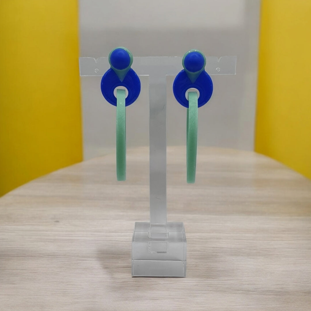 Store Cirkler - Jadegrøn og blå