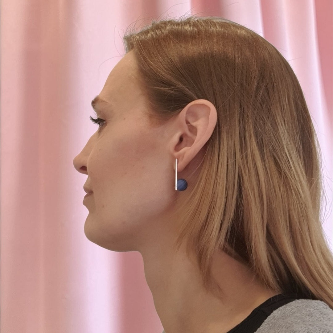 Sticks med Perle - Agatblå