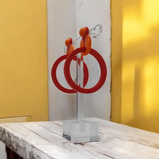 Store Cirkler - Rød og orange