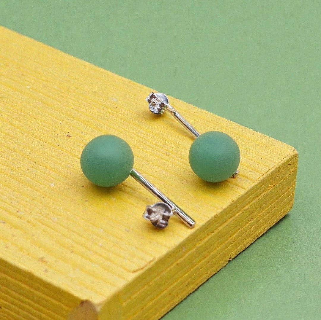 Sticks med Perle - Jadegrøn