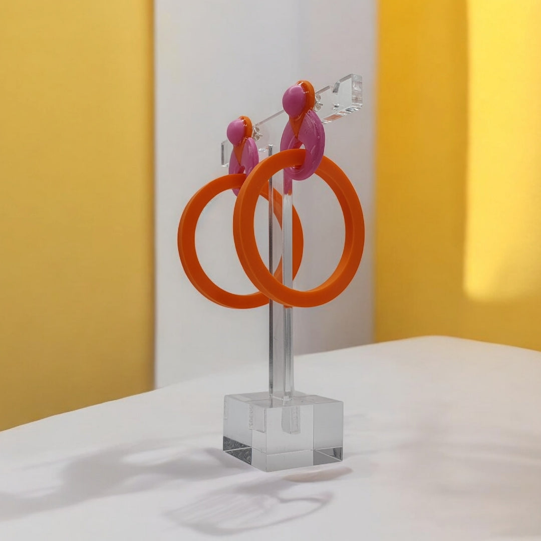 Store Cirkler - Orange og Pink