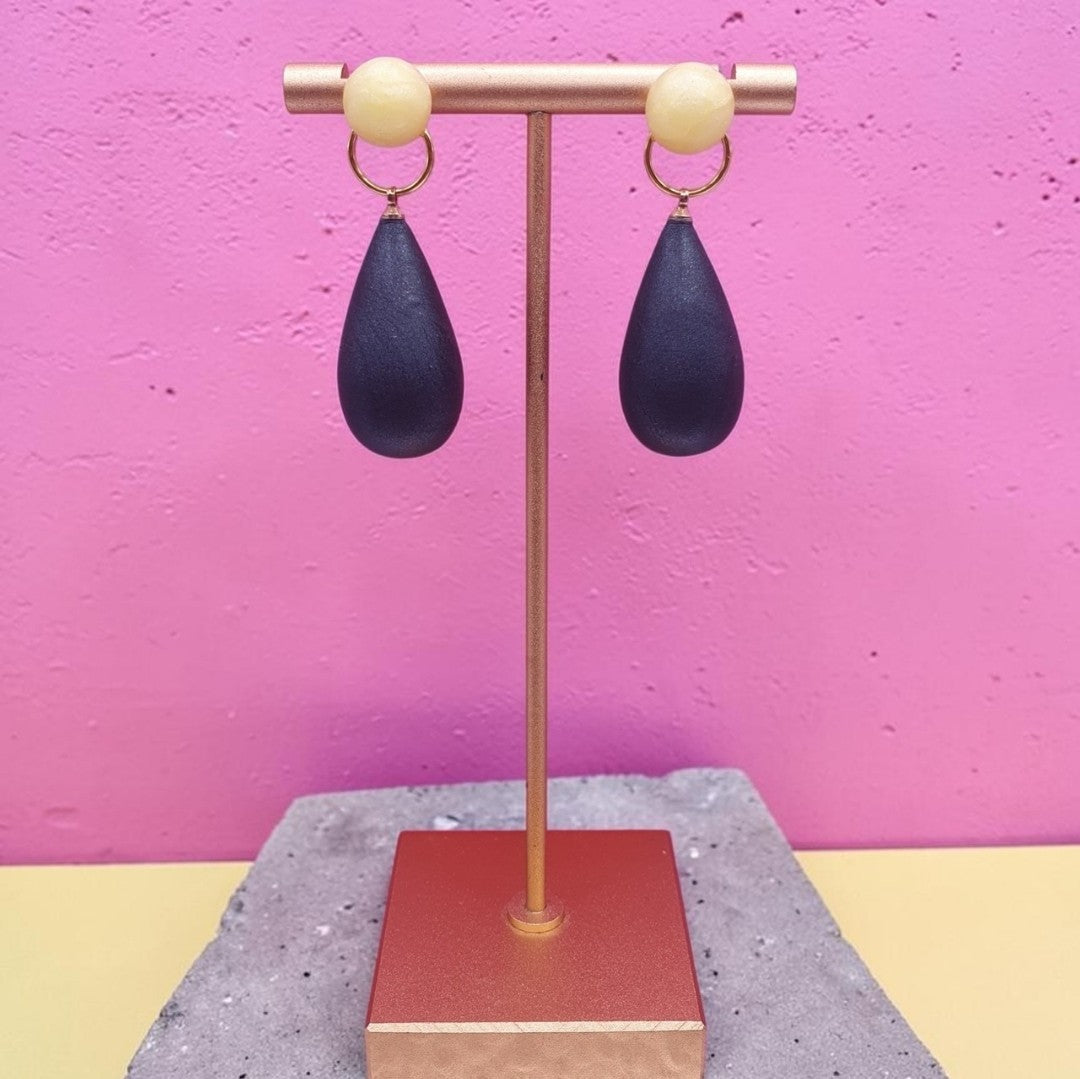 Store Dråber - Sort og Gul