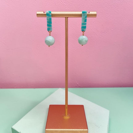 Plade med Perle - Grønne farver